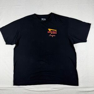 In-N-Out Burger Arizona Graphic T-Shirt Mens XXL Black Cotton Made in USA Sunset